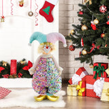 Maxbell Christmas Clown Doll Arts Handmade for Parties Window Display Christmas Gift M