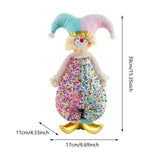 Maxbell Christmas Clown Doll Arts Handmade for Parties Window Display Christmas Gift M