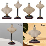 Maxbell 1/6 Half Bust Base Stand Accessories for Photographing Exhibition Collection 9cm