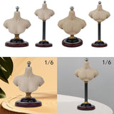 Maxbell 1/6 Half Bust Base Stand Accessories for Photographing Exhibition Collection 9cm