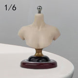 Maxbell 1/6 Half Bust Base Stand Accessories for Photographing Exhibition Collection 9cm