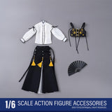 Maxbell 1/6 Shirt and Hanfu Skirt Cosplay Outfit for 12'' inch Female Action Figures