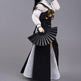 Maxbell 1/6 Shirt and Hanfu Skirt Cosplay Outfit for 12'' inch Female Action Figures