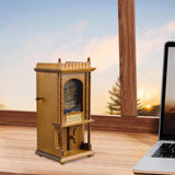 Maxbell Wooden Engraved Music Box Hand Crank for Spring Festival Wedding Anniversary