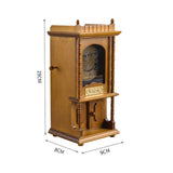 Maxbell Wooden Engraved Music Box Hand Crank for Spring Festival Wedding Anniversary