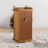 Maxbell Wooden Engraved Music Box Hand Crank for Spring Festival Wedding Anniversary