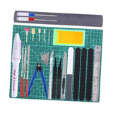 Maxbell 33Pcs Model Tools Set Professional for Car Car Model Building Model Tool Kit