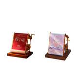 Maxbell 2025 Desk Calendar Hand Cranked Mechanical Calendar for Office New Year Home red