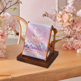 Maxbell 2025 Desk Calendar Hand Cranked Mechanical Calendar for Office New Year Home violet