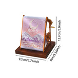 Maxbell 2025 Desk Calendar Hand Cranked Mechanical Calendar for Office New Year Home violet