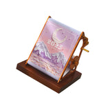 Maxbell 2025 Desk Calendar Hand Cranked Mechanical Calendar for Office New Year Home violet
