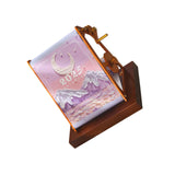 Maxbell 2025 Desk Calendar Hand Cranked Mechanical Calendar for Office New Year Home violet