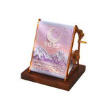 Maxbell 2025 Desk Calendar Hand Cranked Mechanical Calendar for Office New Year Home violet