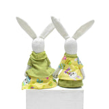 Maxbell Bunny Figurine Ornament Cute Stuffed Animal Toy for Easter Holiday Bookshelf girls