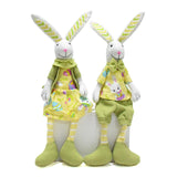 Maxbell Bunny Figurine Ornament Cute Stuffed Animal Toy for Easter Holiday Bookshelf girls