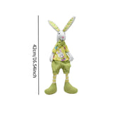 Maxbell Bunny Figurine Ornament Cute Stuffed Animal Toy for Easter Holiday Bookshelf boys