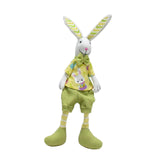 Maxbell Bunny Figurine Ornament Cute Stuffed Animal Toy for Easter Holiday Bookshelf boys