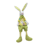 Maxbell Bunny Figurine Ornament Cute Stuffed Animal Toy for Easter Holiday Bookshelf boys