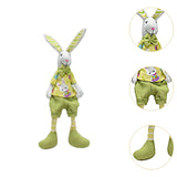 Maxbell Bunny Figurine Ornament Cute Stuffed Animal Toy for Easter Holiday Bookshelf boys