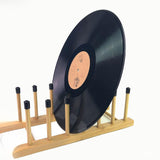 Maxbell Vinyl Storage Stand Portable Modern Desk Ornament for Bedroom Magzines files