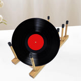 Maxbell Vinyl Storage Stand Portable Modern Desk Ornament for Bedroom Magzines files