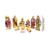 Maxbell Nativity Scene Figurine Nativity Sculpture Statue for Holiday Gift Shelf Car