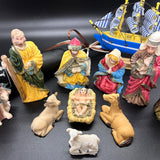 Maxbell Nativity Scene Figurine Nativity Sculpture Statue for Holiday Gift Shelf Car