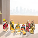 Maxbell Nativity Scene Figurine Nativity Sculpture Statue for Holiday Gift Shelf Car
