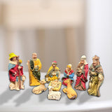 Maxbell Nativity Scene Figurine Nativity Sculpture Statue for Holiday Gift Shelf Car
