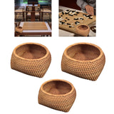 Maxbell Round Rattan Fruits Bread Baskets Wicker Basket Tray for Dining Room Kitchen M