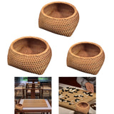 Maxbell Round Rattan Fruits Bread Baskets Wicker Basket Tray for Dining Room Kitchen M