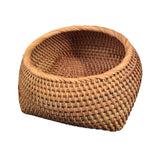 Maxbell Round Rattan Fruits Bread Baskets Wicker Basket Tray for Dining Room Kitchen S