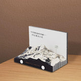 Maxbell 2025 Year Calendar Model Mount Paper Sculpture for Collectibles Home