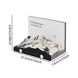 Maxbell 2025 Year Calendar Model Mount Paper Sculpture for Collectibles Home