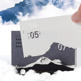 Maxbell 2025 Year Calendar Model Mount Paper Sculpture for Collectibles Home