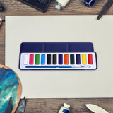 Maxbell Watercolor Paint Shading Washable Watercolor for Countryside Travel Garden 12 color