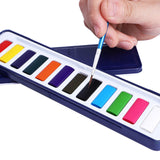 Maxbell Watercolor Paint Shading Washable Watercolor for Countryside Travel Garden 12 color