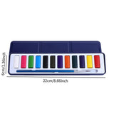 Maxbell Watercolor Paint Shading Washable Watercolor for Countryside Travel Garden 12 color