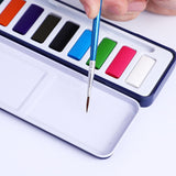 Maxbell Watercolor Paint Shading Washable Watercolor for Countryside Travel Garden 12 color
