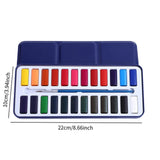 Maxbell Watercolor Paint Shading Washable Watercolor for Countryside Travel Garden 24 color