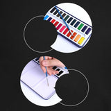 Maxbell Watercolor Paint Shading Washable Watercolor for Countryside Travel Garden 24 color