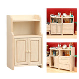 Maxbell 1:12 Dollhouse Cabinet Mini Doll Accessories Decoration for Living Room Home Style A
