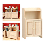 Maxbell 1:12 Dollhouse Cabinet Mini Doll Accessories Decoration for Living Room Home Style A