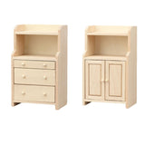 Maxbell 1:12 Dollhouse Cabinet Mini Doll Accessories Decoration for Living Room Home Style A