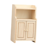Maxbell 1:12 Dollhouse Cabinet Mini Doll Accessories Decoration for Living Room Home Style A