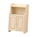 Maxbell 1:12 Dollhouse Cabinet Mini Doll Accessories Decoration for Living Room Home Style A