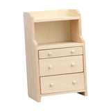 Maxbell 1:12 Dollhouse Cabinet Mini Doll Accessories Decoration for Living Room Home Style B