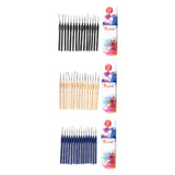 Maxbell 15x Nail Dotting Pen Nail Art Liner Brushes for Long Lines DIY Manicure Home Black