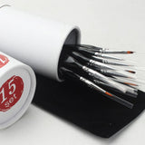Maxbell 15x Nail Dotting Pen Nail Art Liner Brushes for Long Lines DIY Manicure Home Black