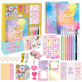 Maxbell DIY Journal Scrapbook Kit Journaling Arts Craft Sets for Teenage Girls Gifts